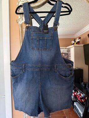 NEW with tags Torrid Blue Denim Overalls